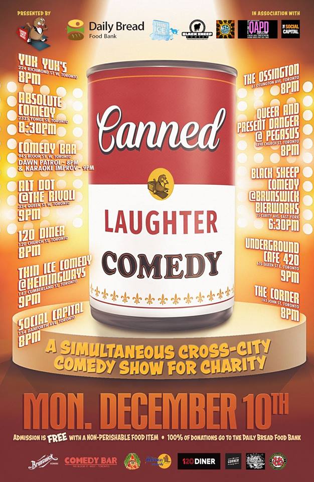 Canned Laughter dig poster